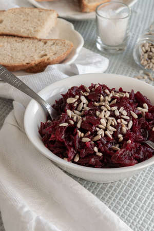 Beetroot salad, vegetarian-vegan  healthy eatingの写真素材