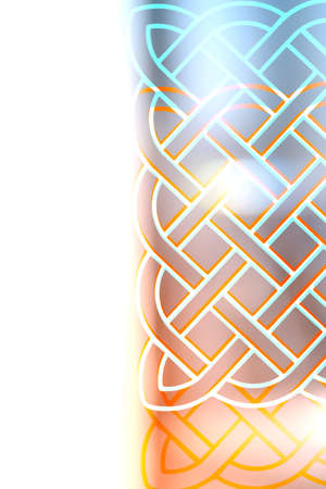 Colorful background with geometric  element and space for text. Vintage decorative elements. Sacred geometry motifs.の写真素材