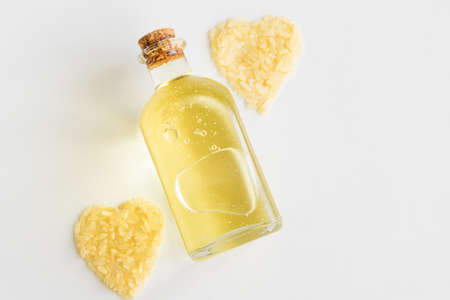 Biological rice oil, healthy eating ingredient, vegan and vegetarian food.の写真素材