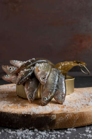 Fresh canned fish, healthy eating ingredients