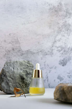 Essential oils for aromatherapy, eco natural cosmetics conceptの写真素材