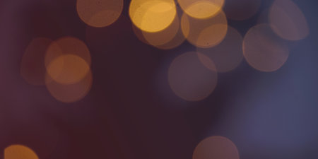 Glossy glitter bokeh background, festive empty banner