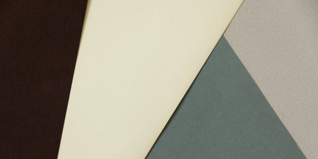 Geometric abstract background in minimal style and neutral colors, space for text.の写真素材