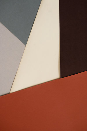 Geometric abstract background in minimal style and neutral colors, space for text.の写真素材