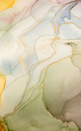 Beautiful marble surface in pastel tones with glitter effect. Modern abstract stone background.の写真素材
