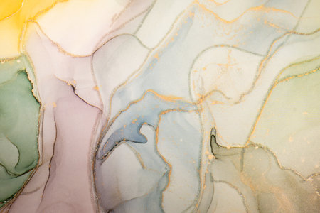 Beautiful marble surface in pastel tones with glitter effect. Modern abstract stone background.の写真素材