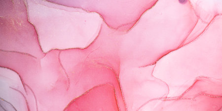 Romantic pink marble surface with glitter effect. Modern abstract stone background.の写真素材