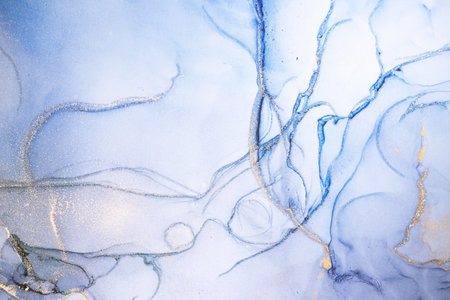 Abstract surface in blue-purple tones with glitter effect. Modern abstract background.の写真素材