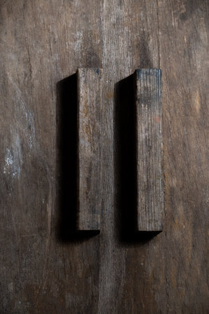 Rustic old wooden surface, vintage wooden backgroundの写真素材