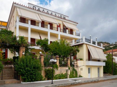 Architecture of Kavala, East Macedonia and Thrace, Greeceの写真素材