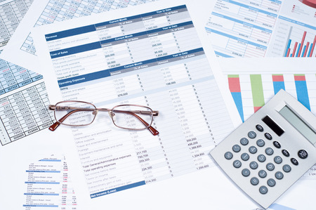 financial documentsの写真素材