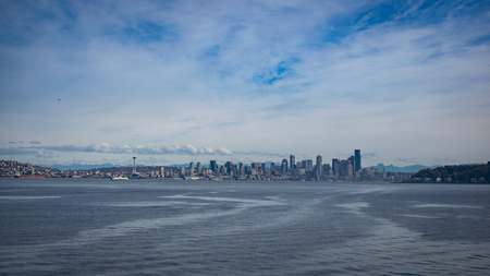 View of Seattle from far awayの写真素材