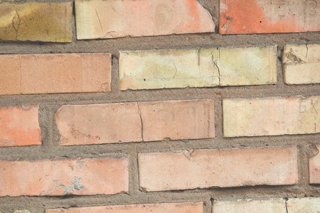 wall brickwork brown background horizontal close up