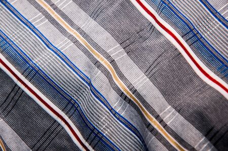 the background multicolored striped fabric texture of theの写真素材