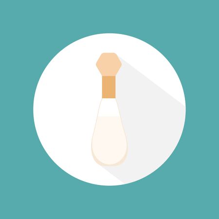 Flat icon of perfume bottle for woman, vector illustrationのイラスト素材