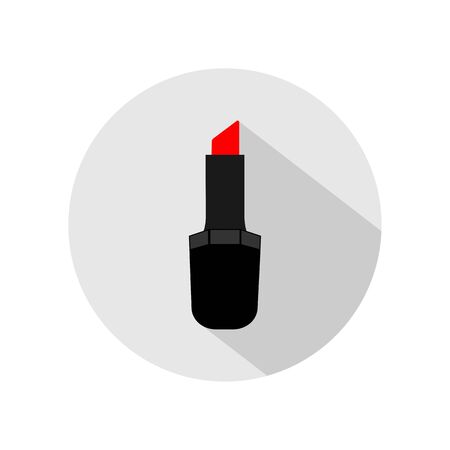 Woman lipstick flat icon, vector illustrationのイラスト素材