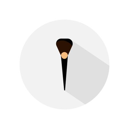 Makeup cosmetics tools flat icon, vector illustrationのイラスト素材