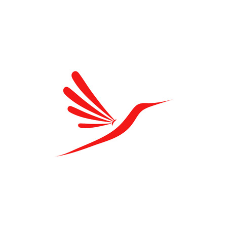 Hummingbird logo template for business industry, healthcare, spaのイラスト素材