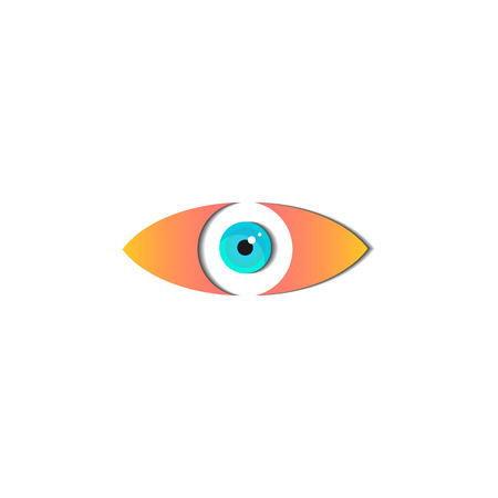 Vision logo concept with eye icon vector design elementのイラスト素材