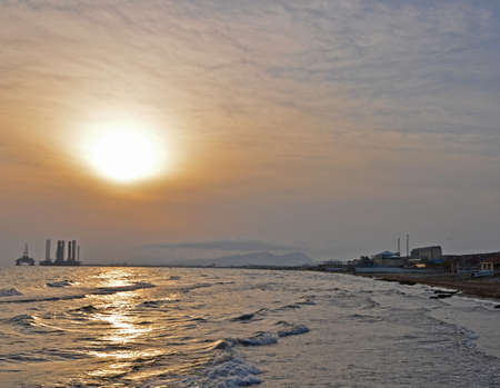  Sunset on the coastの写真素材