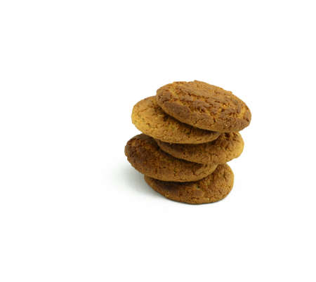 cookies on a white backgroundの写真素材