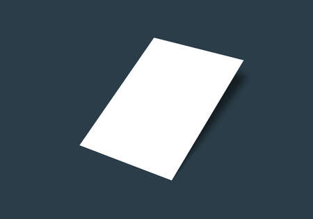 Realistic A4 pages mockup design, Blank sheet paper mockup stand. Flat lay top view a4 page. Top view mockup design. Blank paper folder mockup with background. Template for presentation or A4 design cの写真素材