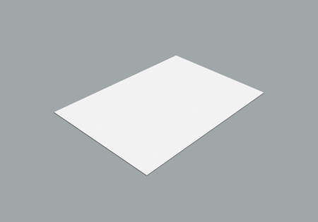 Realistic A4 pages mockup design, Blank sheet paper mockup stand. Flat lay top view a4 page. Top view mockup design. Blank paper folder mockup with background. Template for presentation or A4 design cの写真素材