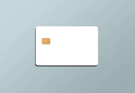 Credit card realistic mockup. Business and finance concept. Smart card realistic mockup.の写真素材