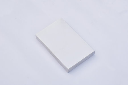 Realistic A4 pages mockup design, Blank sheet paper mockup stand. Flat lay top view a4 page. Top view mockup design. Blank paper folder mockup with background. Template for presentation or A4 design cの写真素材