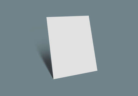 Realistic A4 pages mockup design, Blank sheet paper mockup stand. Flat lay top view a4 page. Top view mockup design. Blank paper folder mockup with background. Template for presentation or A4 design cの写真素材
