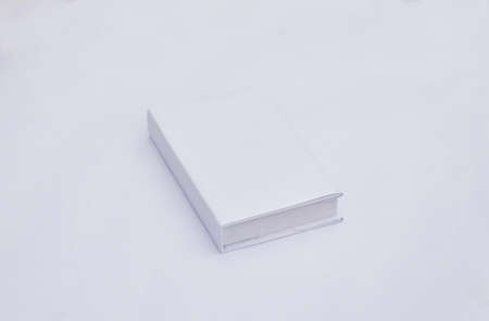 Hard Cover Book with background. Blank book cover on background. White book mockup Photo.の写真素材