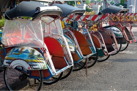 pedicab Javaの写真素材