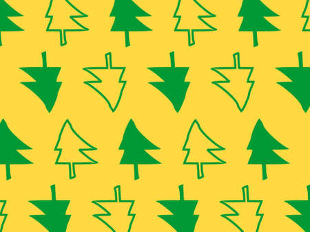 pine tree pattern. You can use it in a group as web background, wallpaper, full print t shirt design materials and others. You also can use it separately become icon or logo template.のイラスト素材