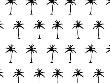 palm tree pattern. You can use it in a group as web background, wallpaper, full print t shirt design materials and others. You also can use it separately become icon or logo template.のイラスト素材