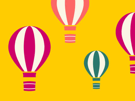 air balloon pattern texture. You can use it as background, wallpaper, wrapper, holiday prints, scrapbook, or even wedding. You also can use it separately become icon or logo template.のイラスト素材