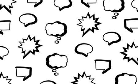 comic talk bubble pattern vector. You can use it as background, wallpaper, wrapper, holiday prints, scrapbook, or even wedding. You also can use it separately become icon or logo template.のイラスト素材
