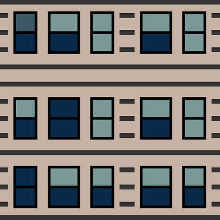 windows pattern on building texture vector. You can use it as background, wallpaper, wrapper, holiday prints, scrapbook, or even wedding. You also can use it separately become icon or logo template.のイラスト素材