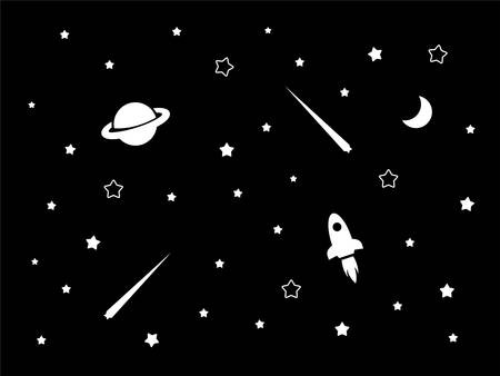 space pattern texture vector. You can use it as background, wallpaper, wrapper, holiday prints, scrapbook, or even wedding. You also can use it separately become icon or logo template.のイラスト素材