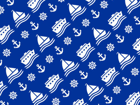 marine pattern texture vector. You can use it as background, wallpaper, wrapper, holiday prints, scrapbook, or even wedding. You also can use it separately become icon or logo template.のイラスト素材