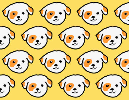 dog pattern texture vector. You can use it as background, wallpaper, wrapper, holiday prints, scrapbook, wedding invitation, icon, logo template or for any design elements else.のイラスト素材