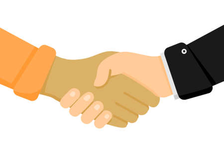 hand shake illustration vector. You can use it as background, wallpaper, wrapper, holiday prints, scrapbook, wedding invitation, icon, logo template or for any design elements else.のイラスト素材
