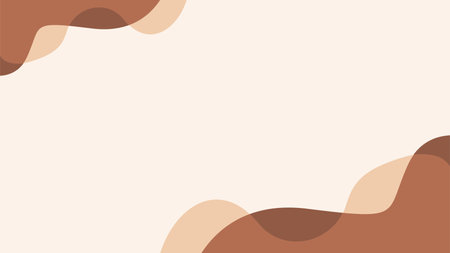 fluid shape frame on neutral color backgroundのイラスト素材