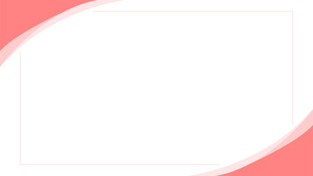 blank background with curve pink ornamentのイラスト素材