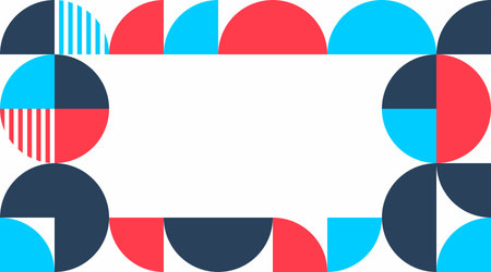 colorful circle pattern banner template design stock vectorのイラスト素材