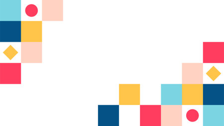 abstract rectangular background pattern on white backgroundのイラスト素材
