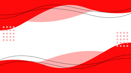 abstract line and liquid red background with copy space banner backdropのイラスト素材