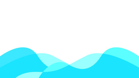 blue wavy liquid background with copy space vector stockのイラスト素材