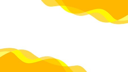 yellow wavy liquid background vector stock with copy spaceのイラスト素材