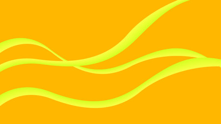 yellow wavy stripe ornament on yellow background vector stockのイラスト素材