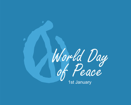 world peace day greeting poster template vector stockのイラスト素材